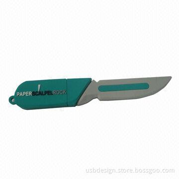 Knife-shaped USB Flash Drive with Up to 16GB Capacity, Used for Souvenir Gifts